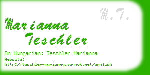 marianna teschler business card